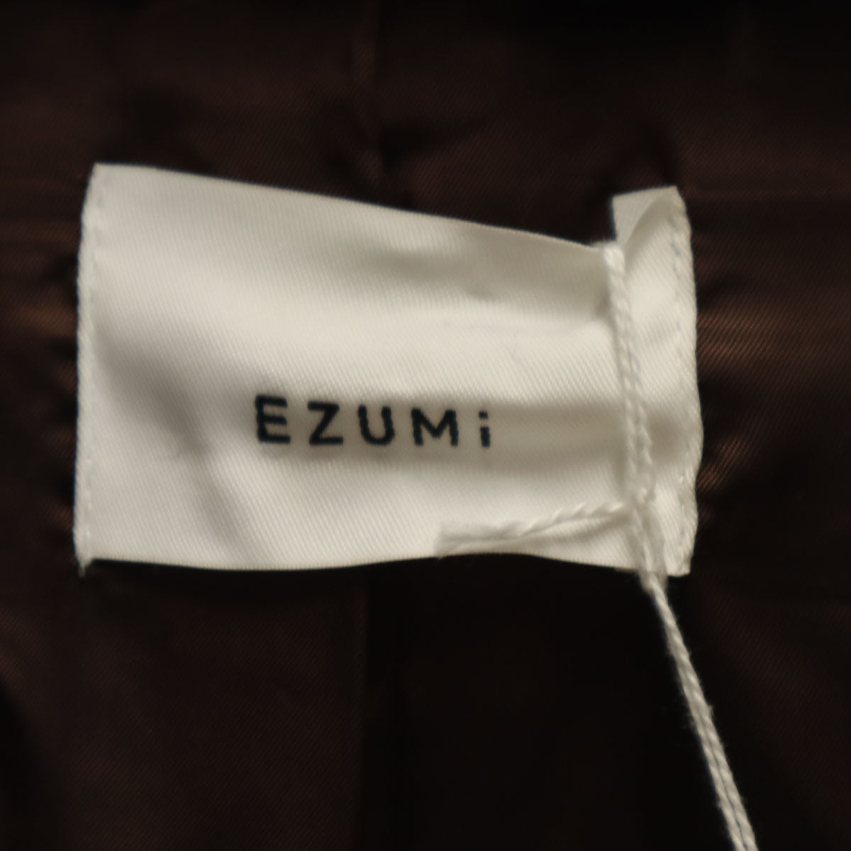 EZUMi Knit Sleeve Boa Coat Brown Size M