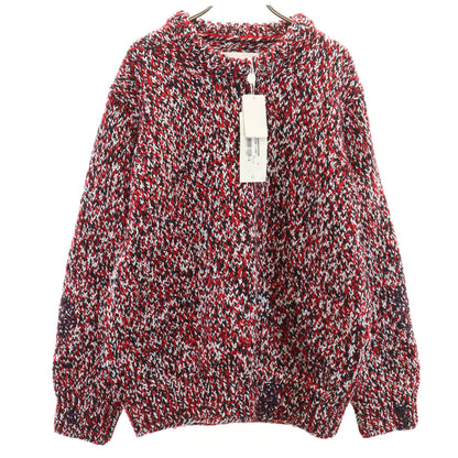 Maison Margiela Wool Blend Melange Sweater Red Size S