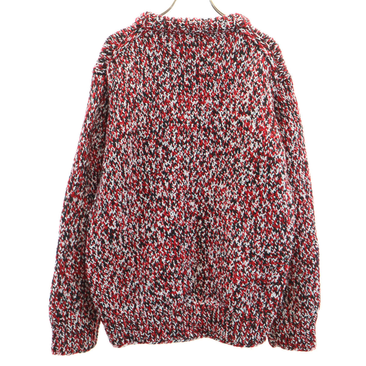 Maison Margiela Wool Blend Melange Sweater Red Size S