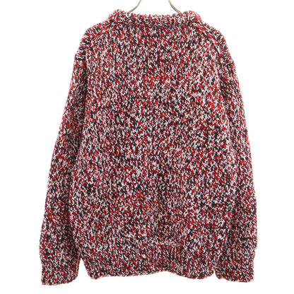 Maison Margiela Wool Blend Melange Sweater Red Size S