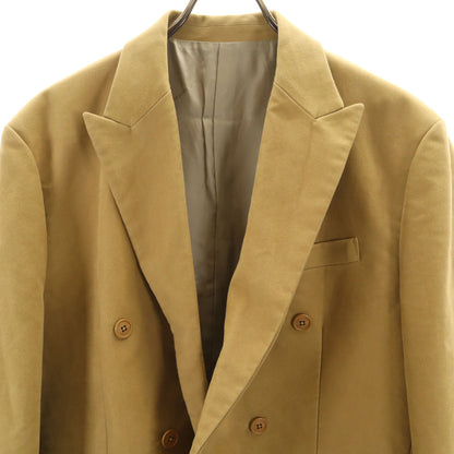 Mr.GENTLEMAN Cotton Suede Double Jacket Camel Size L