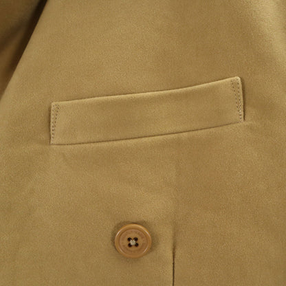 Mr.GENTLEMAN Cotton Suede Double Jacket Camel Size L