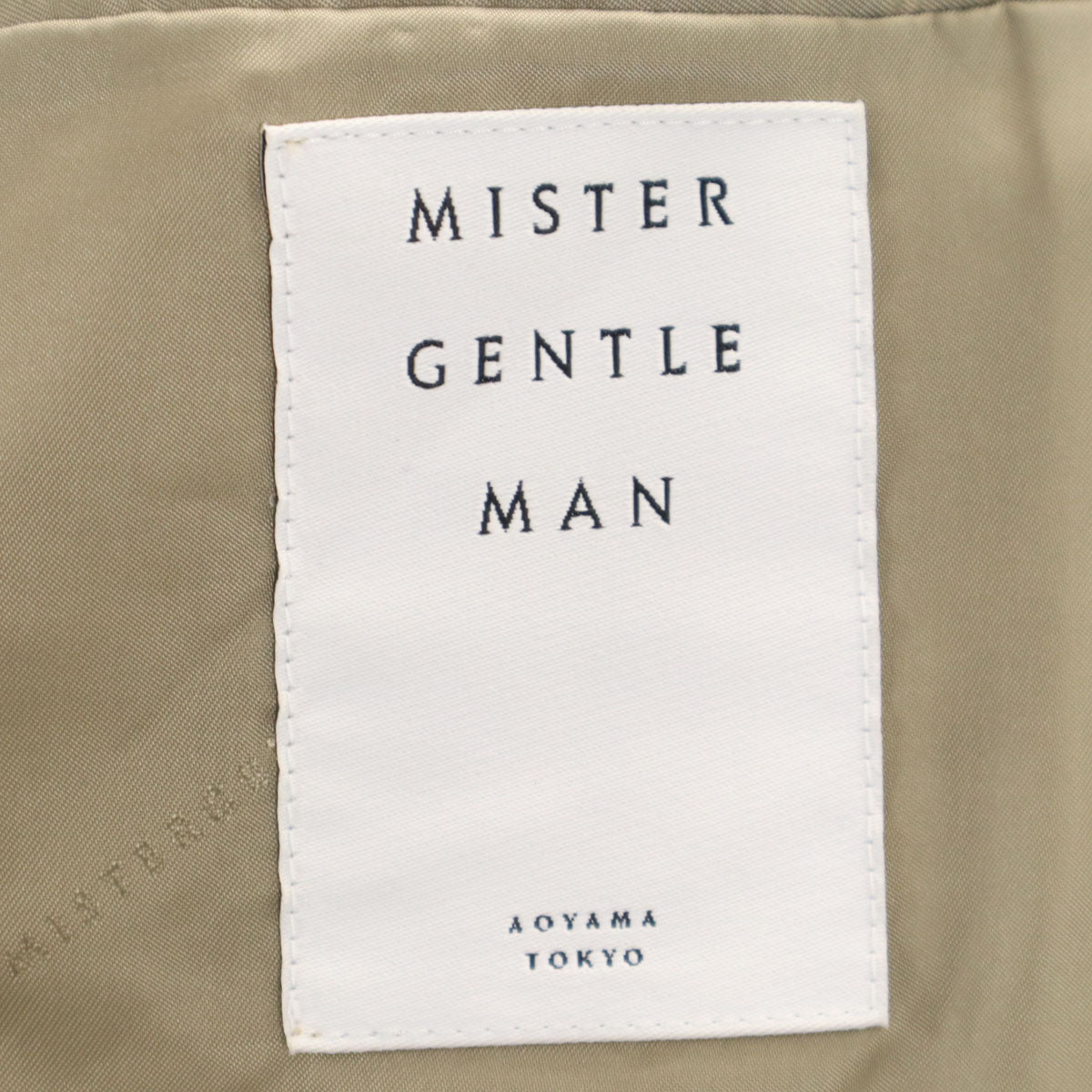 Mr.GENTLEMAN Cotton Suede Double Jacket Camel Size L