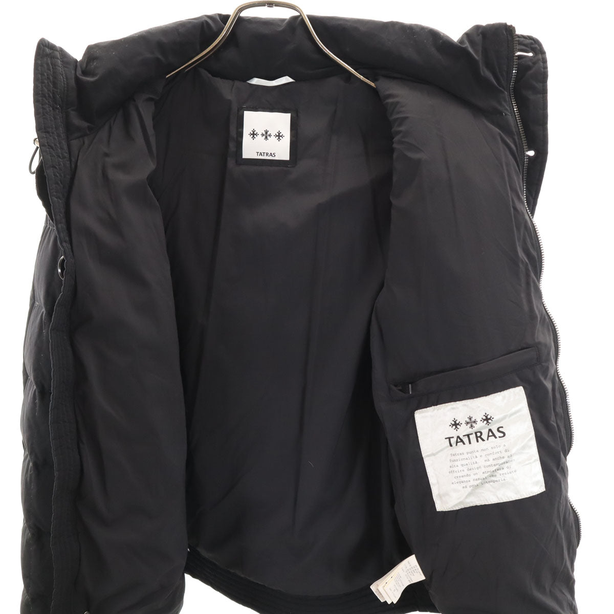 TATRAS Black Down Jacket Size S