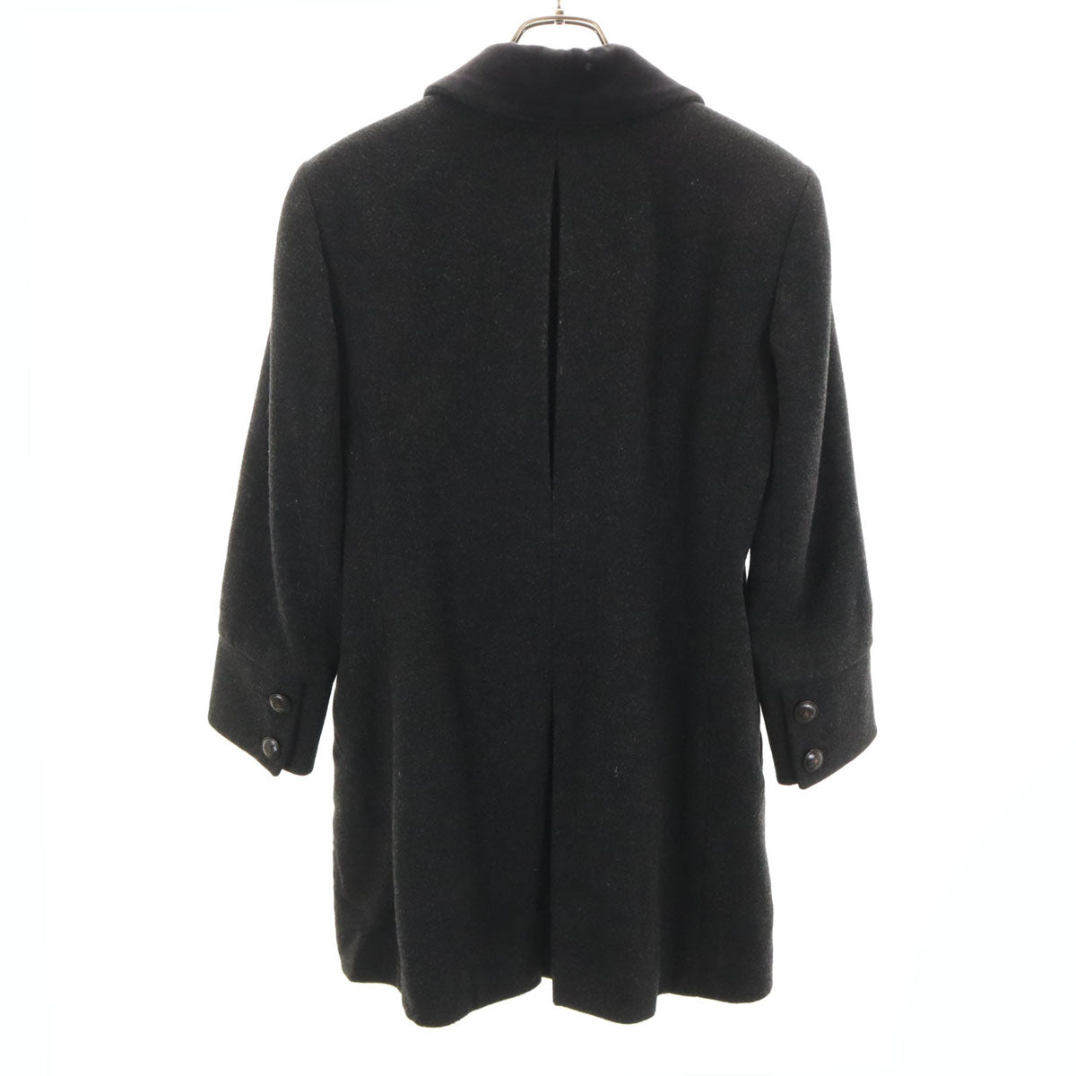 HERMES French Wool Coat Gray Size 38