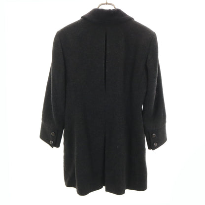 HERMES French Wool Coat Gray Size 38