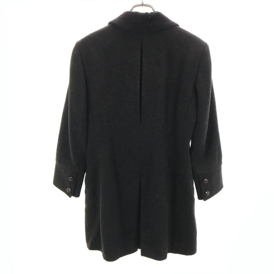HERMES French Wool Coat Gray Size 38