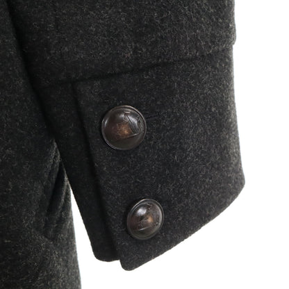 HERMES French Wool Coat Gray Size 38
