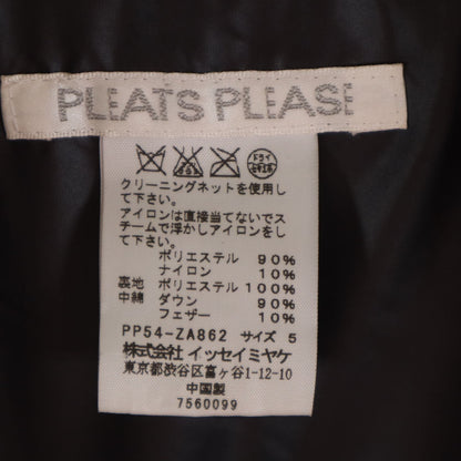 PLEATS PLEASE Down Jacket Black Size JP 5