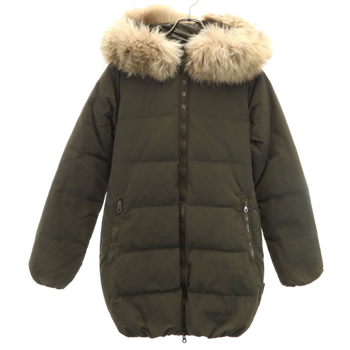 DUVETICA Down Coat Khaki Size 40