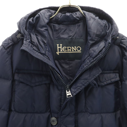 Herno Down Jacket Navy Size 48