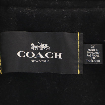 COACH Padded Varsity Jacket Black Size XS