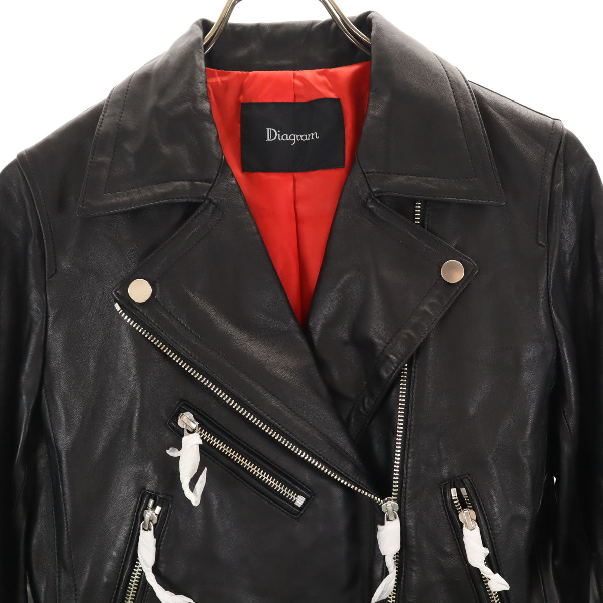 Diagram Leather Rider's Jacket Black Size 36