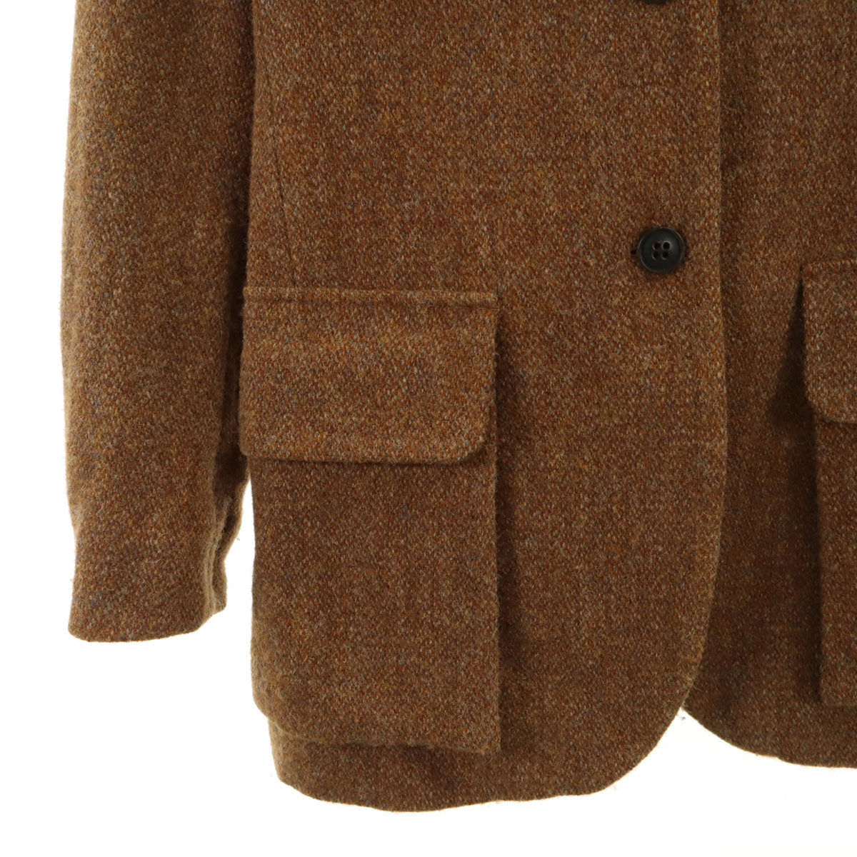 Nigel Cabourn Wool Harris Tweed Mallory Jacket Brown Size 8
