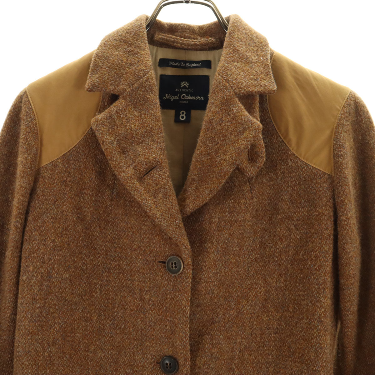 Nigel Cabourn Wool Harris Tweed Mallory Jacket Brown Size 8