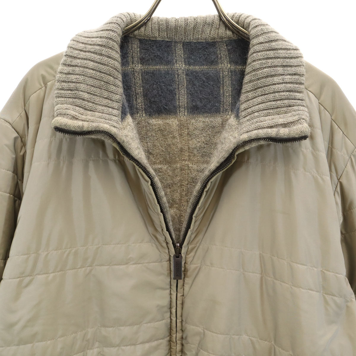 Missoni Italian Reversible Light Gray Jacket Size 50