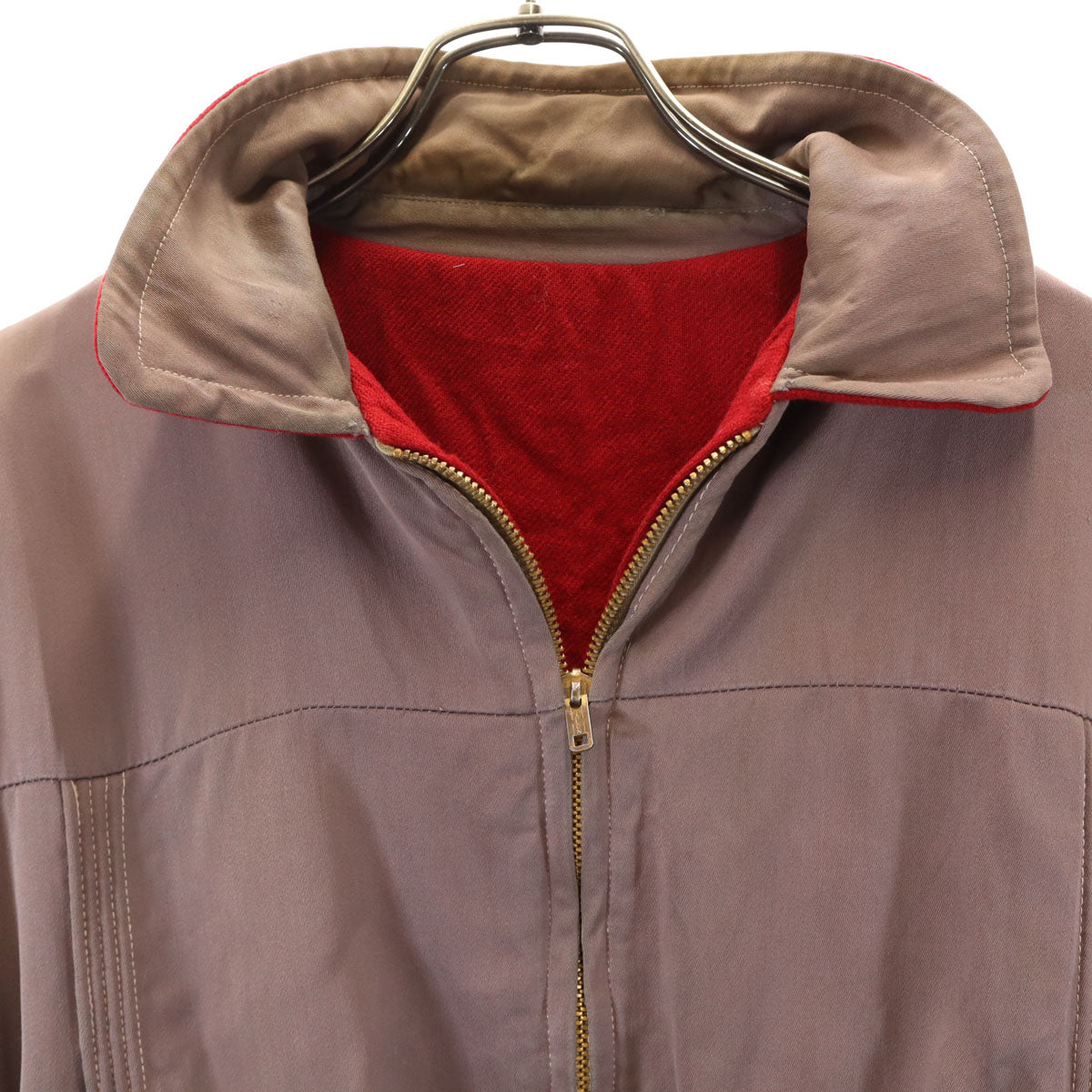 TALON 60s Vintage Reversible Gabardine Jacket Maroon