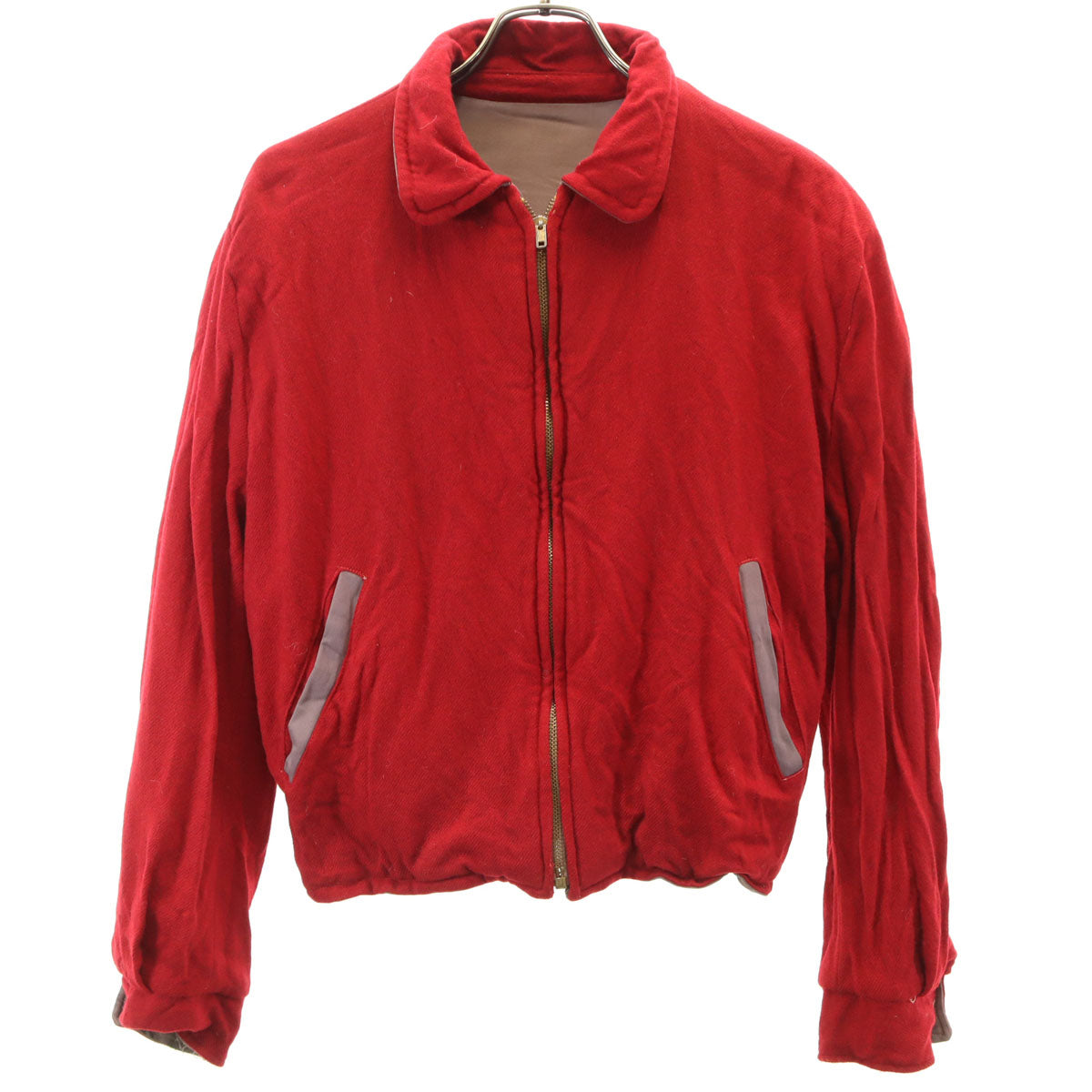 TALON 60s Vintage Reversible Gabardine Jacket Maroon