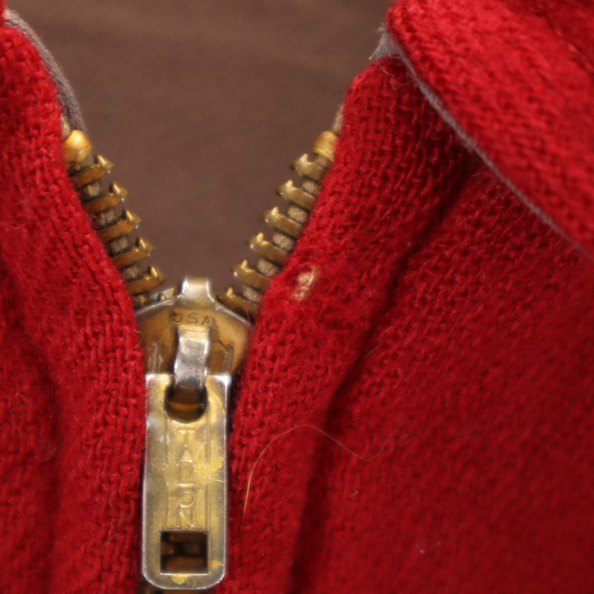 TALON 60s Vintage Reversible Gabardine Jacket Maroon