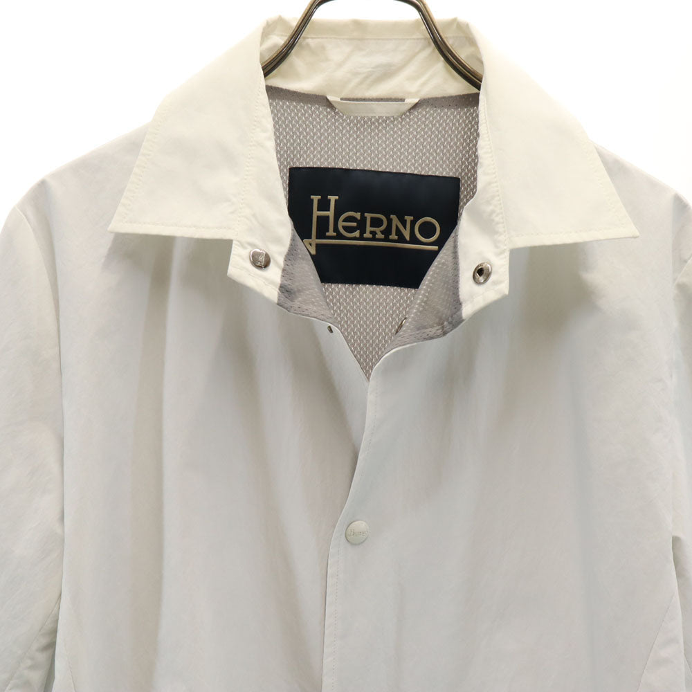 Herno Italian Made Coach Jacket White Size 48