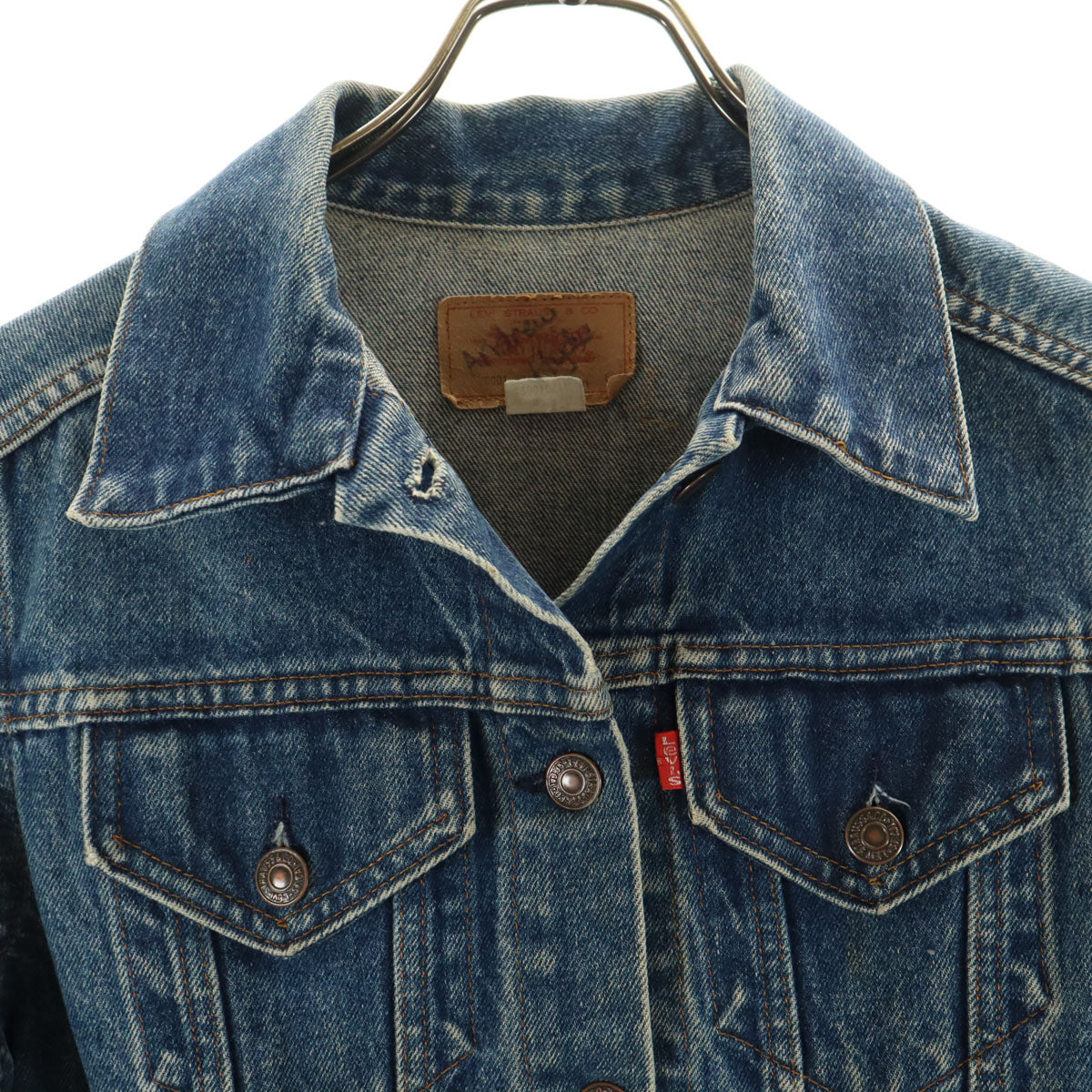 Levi's 70s Vintage Trucker Denim Jacket Washed Blue Size L
