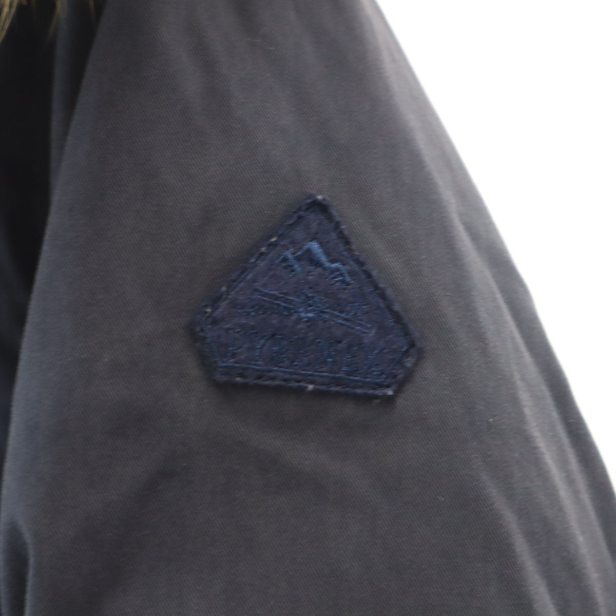 Pyrenex Raccoon Fur Trim Down Jacket Blue Size 38