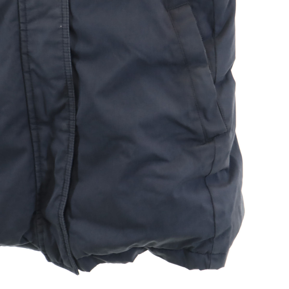 Pyrenex Raccoon Fur Trim Down Jacket Blue Size 38
