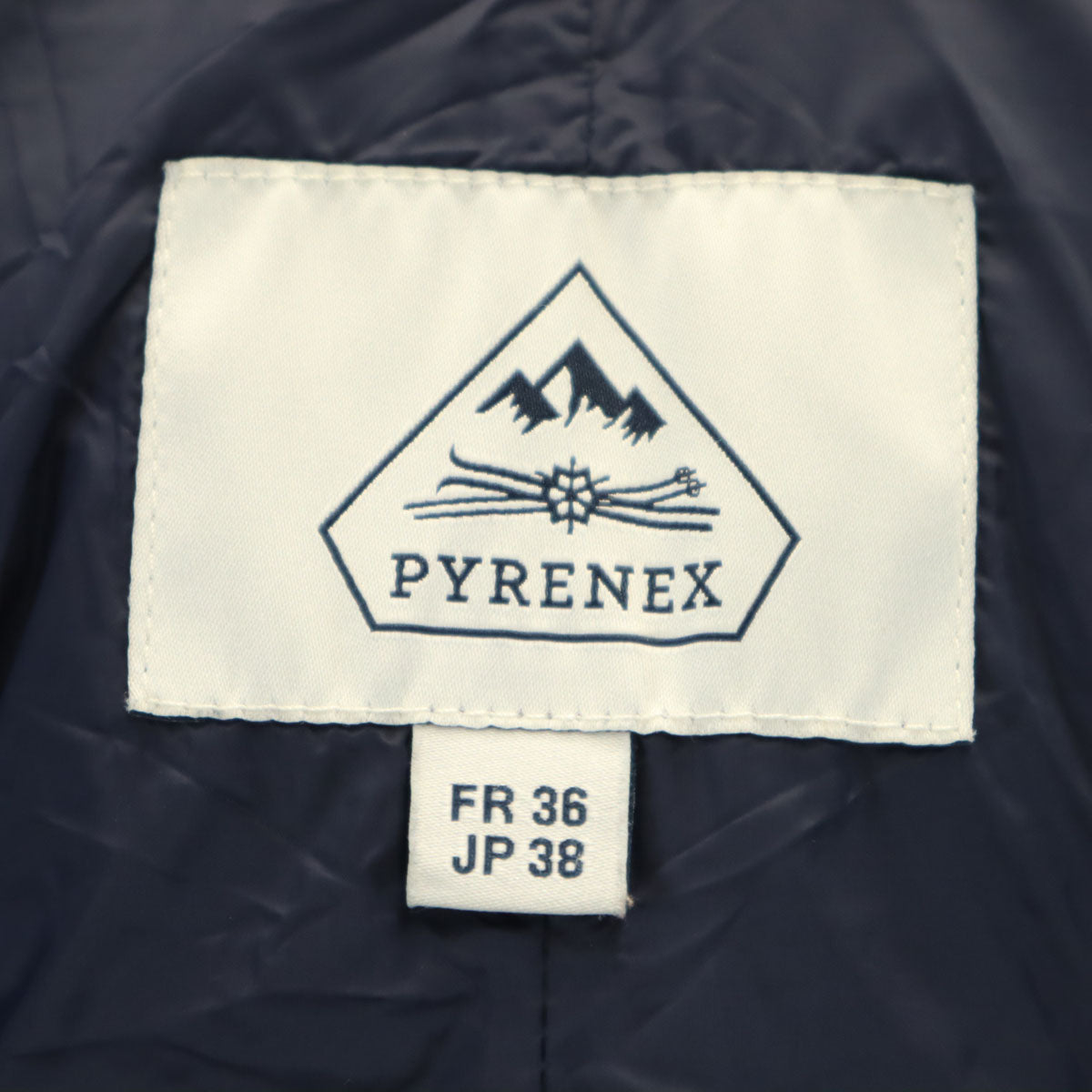 Pyrenex Raccoon Fur Trim Down Jacket Blue Size 38