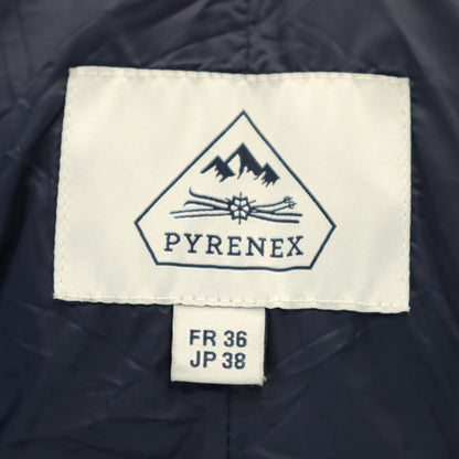 Pyrenex Raccoon Fur Trim Down Jacket Blue Size 38