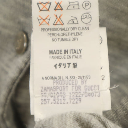 GUCCI Italian Wool Blend Long Cardigan Gray