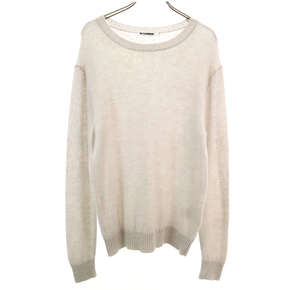 JIL SANDER Made in Italy Wool Blend Long Sweater Gray Size 46