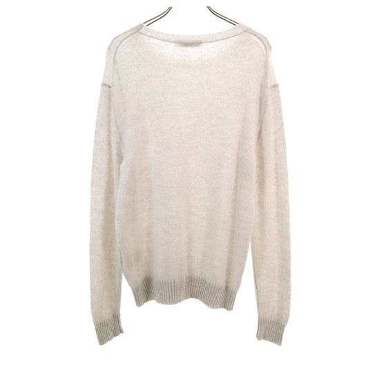 JIL SANDER Made in Italy Wool Blend Long Sweater Gray Size 46