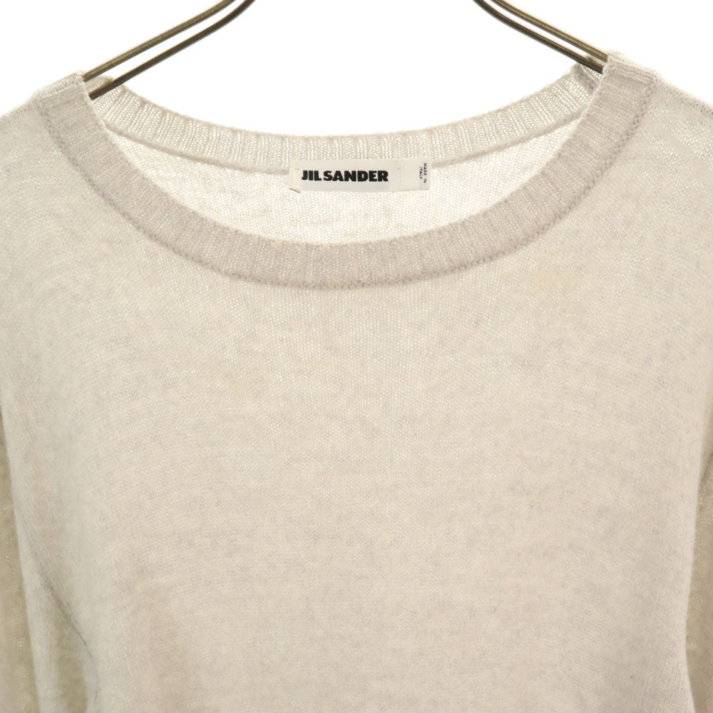 JIL SANDER Made in Italy Wool Blend Long Sweater Gray Size 46