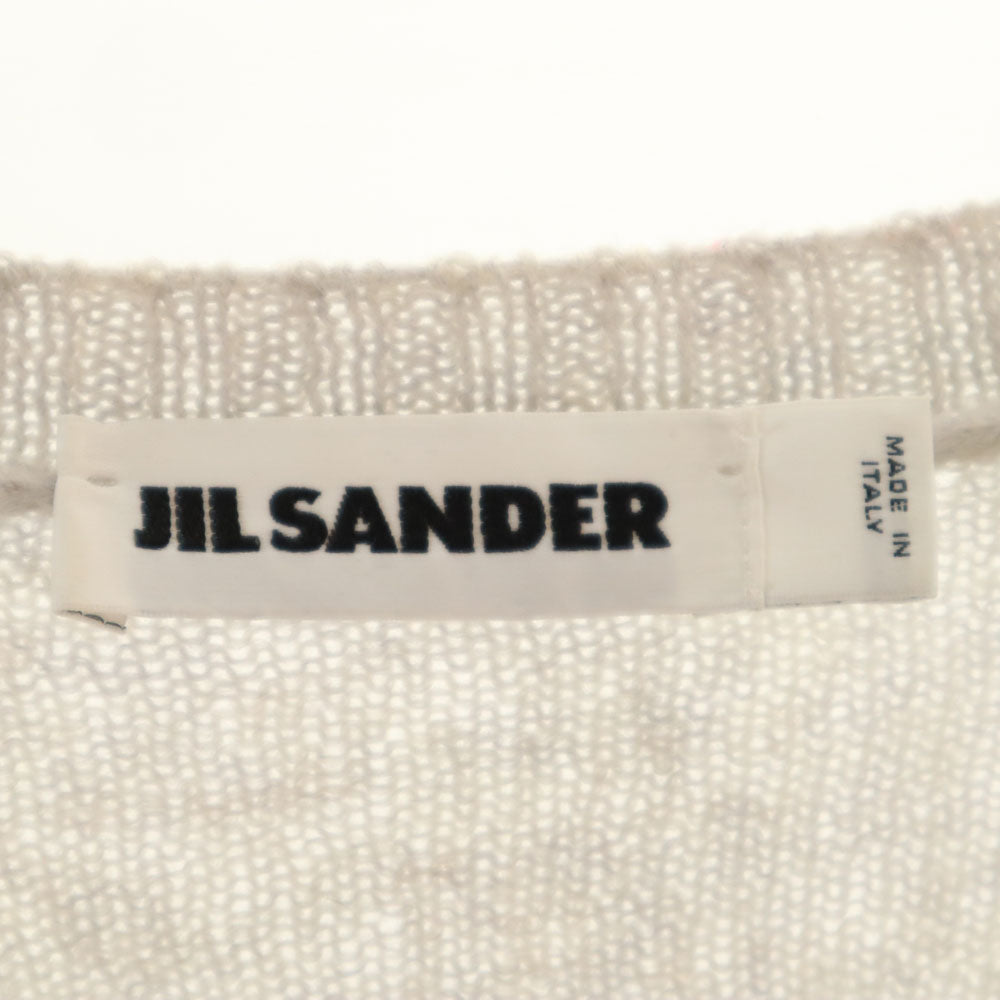 JIL SANDER Made in Italy Wool Blend Long Sweater Gray Size 46