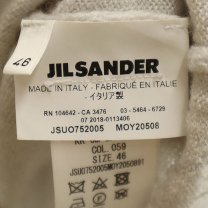 JIL SANDER Made in Italy Wool Blend Long Sweater Gray Size 46