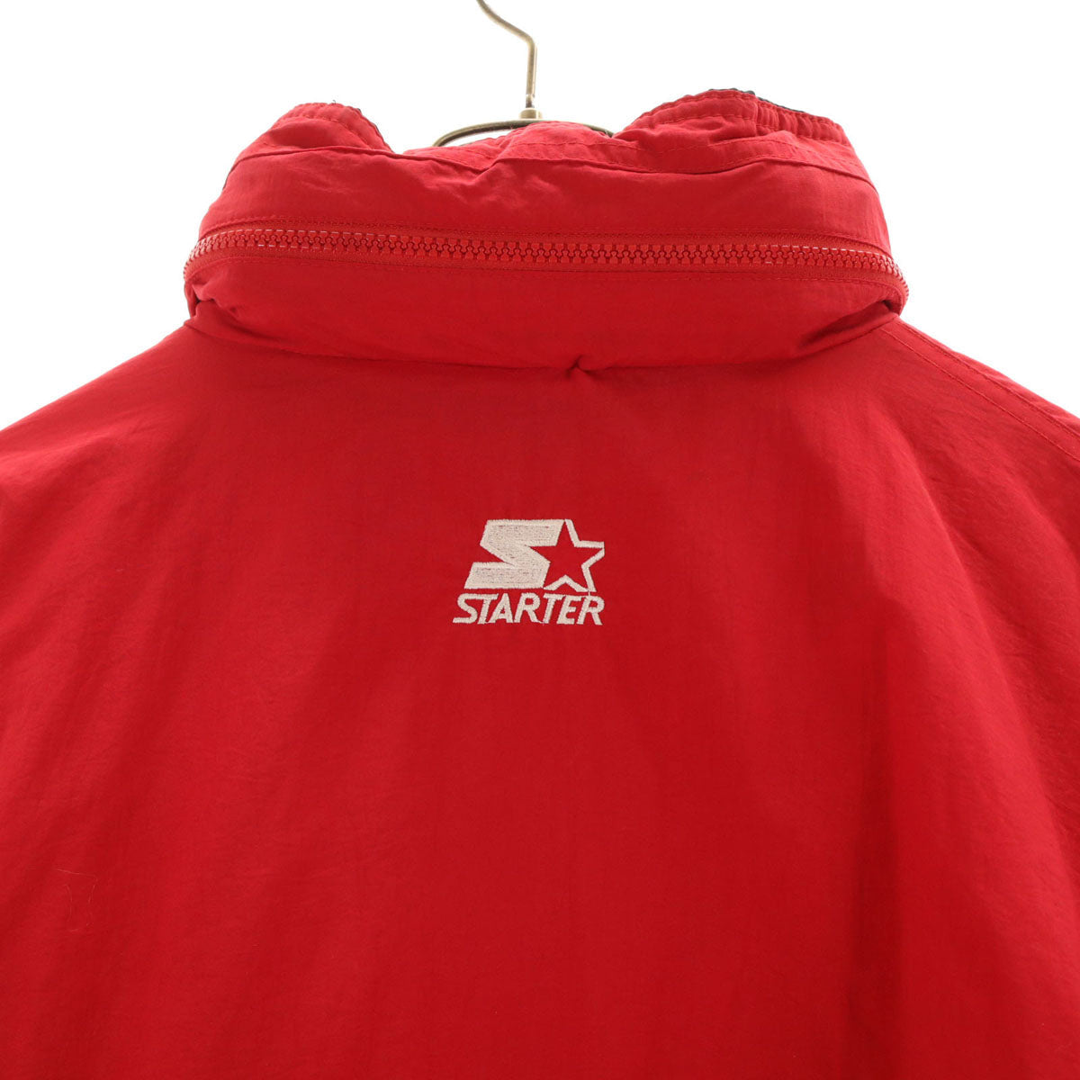 STARTER 90s NBA Chicago Bulls Half-Zip Jacket Red Size L