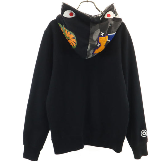 Bape A BATHING APE Shark Full Zip Hoodie Black Size M