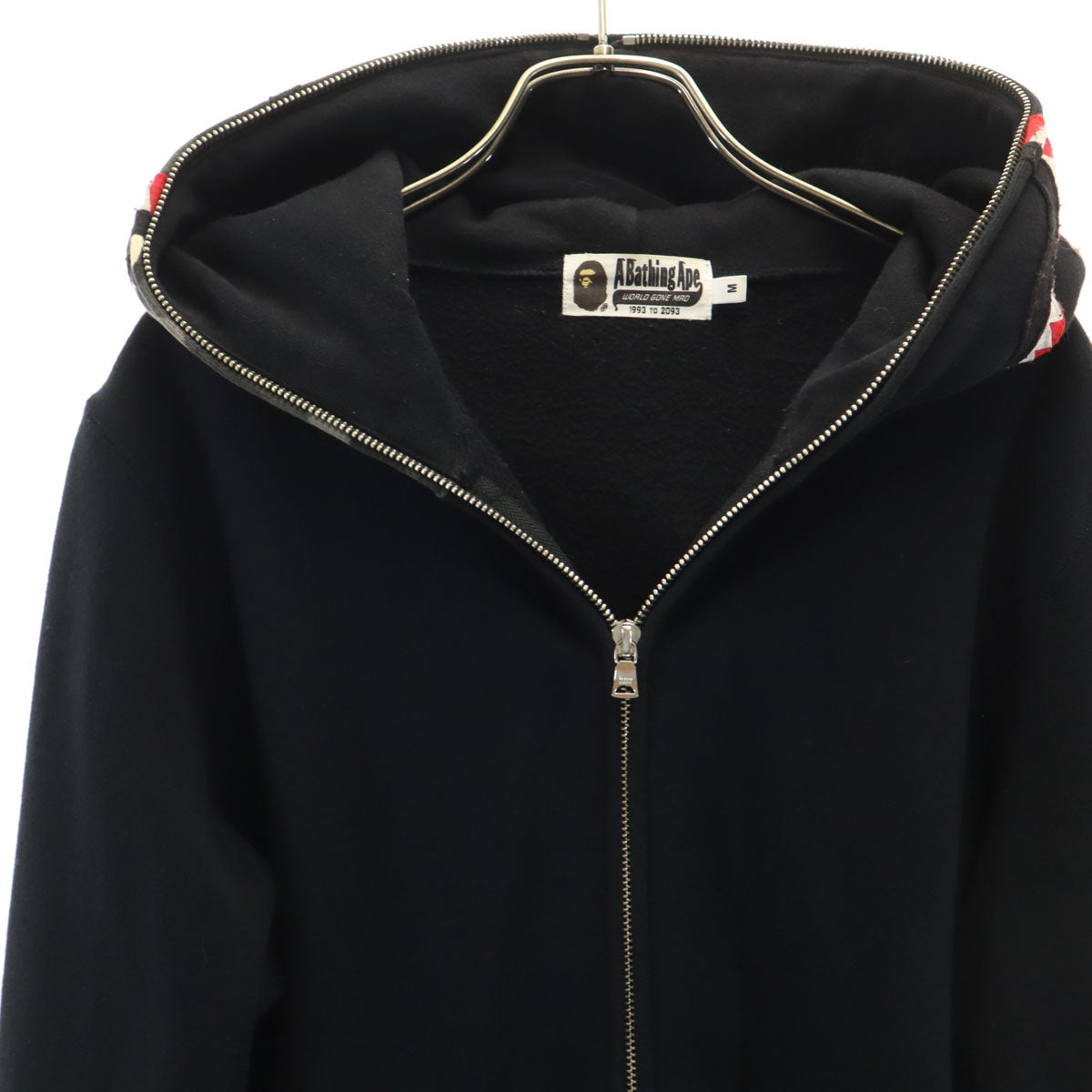 Bape A BATHING APE Shark Full Zip Hoodie Black Size M