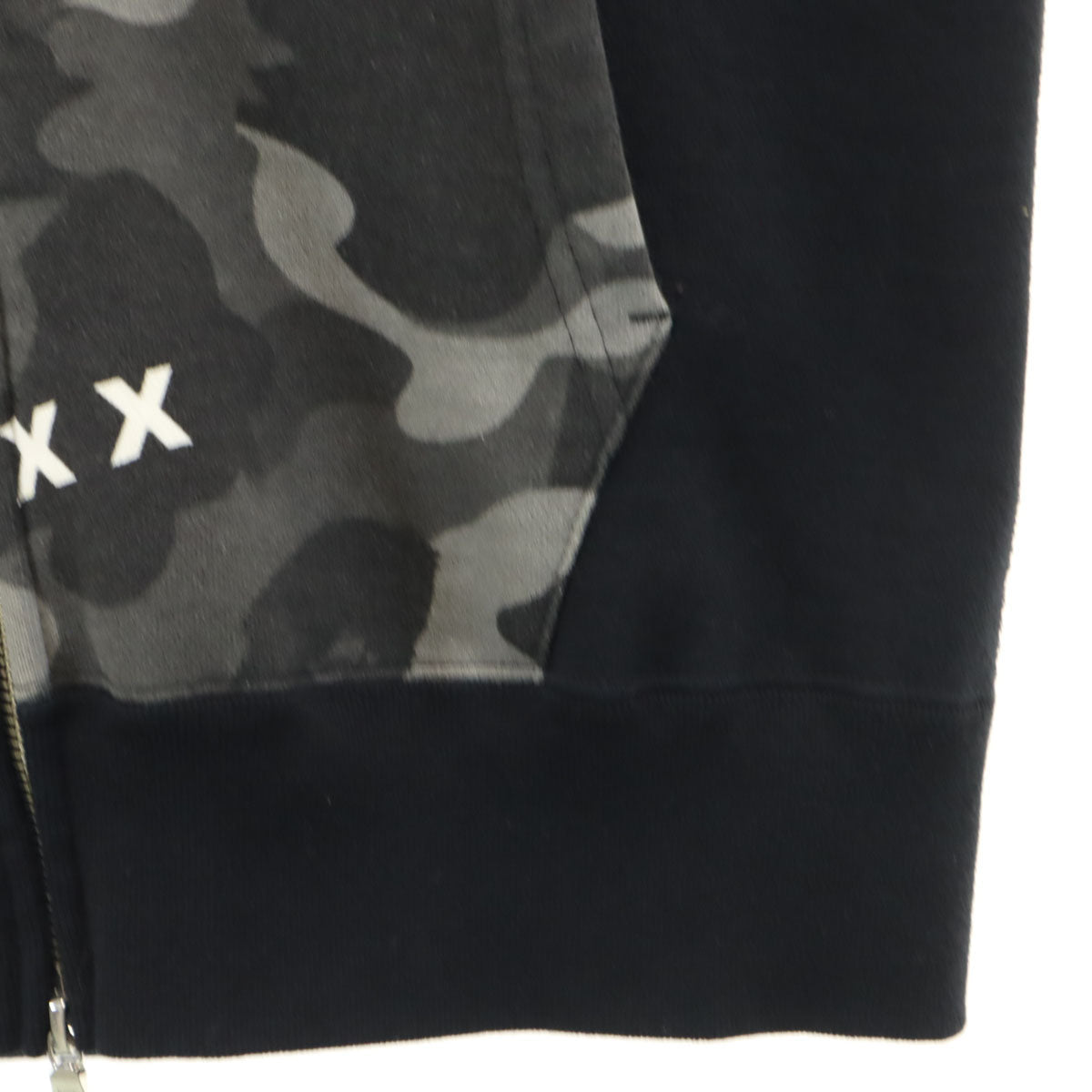 Bape A BATHING APE Shark Full Zip Hoodie Black Size M