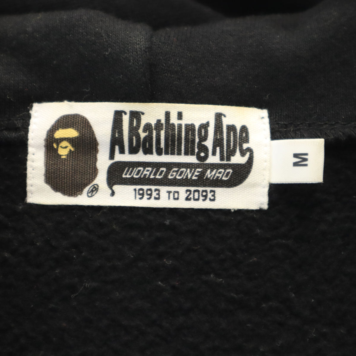Bape A BATHING APE Shark Full Zip Hoodie Black Size M