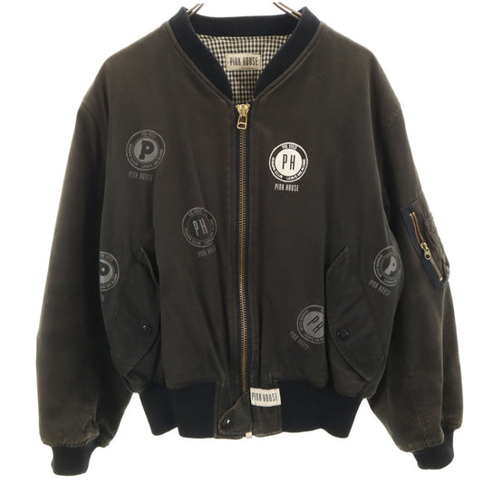 PINK HOUSE MA-1 Bomber Jacket Black