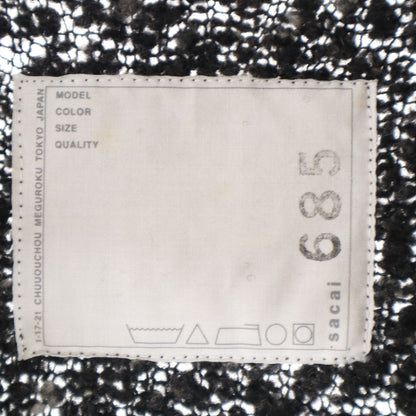 Sacai Knit Coat Gray