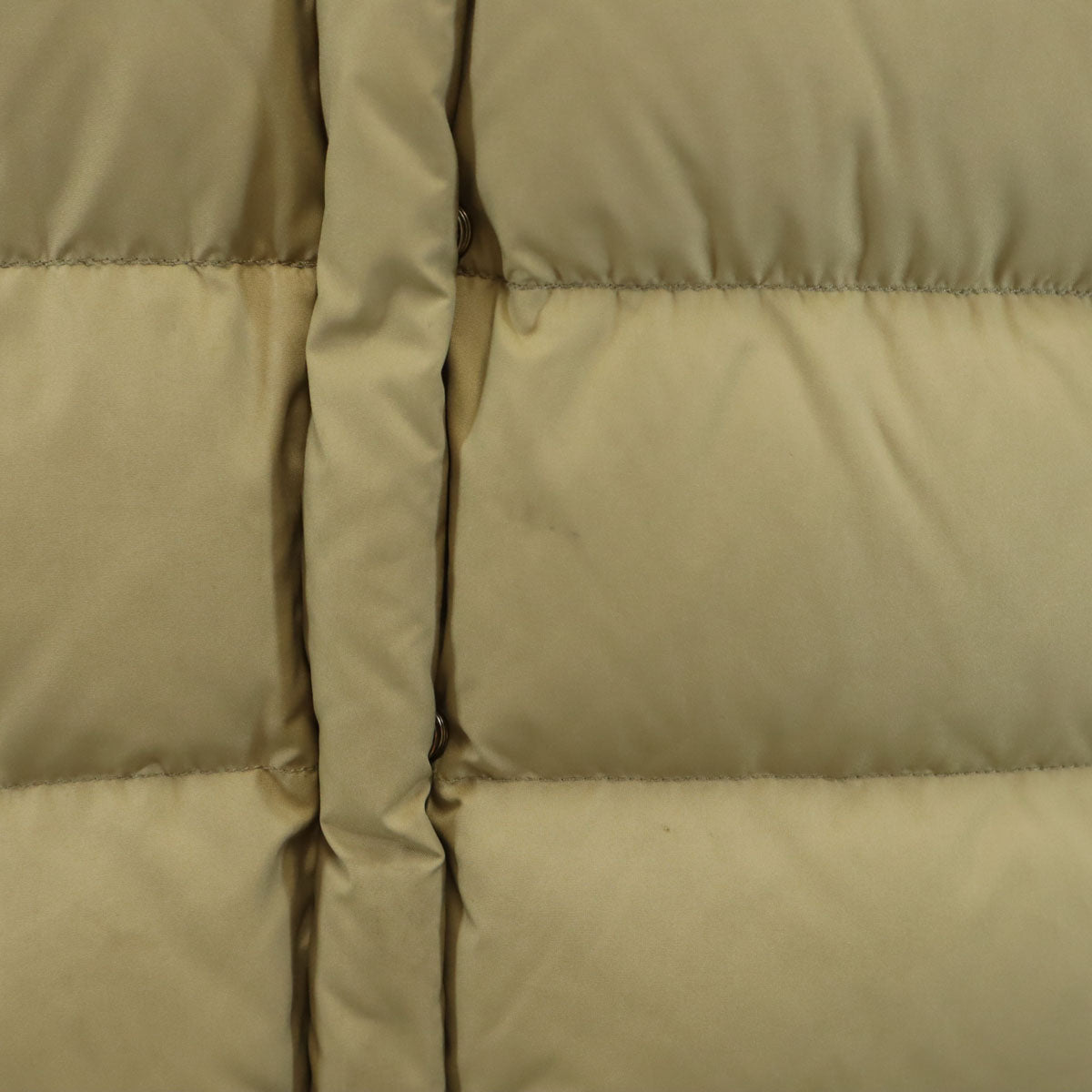 MONCLER Raccoon Fur Trim Down Jacket Beige