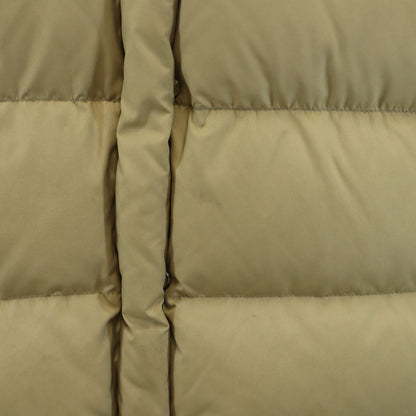 MONCLER Raccoon Fur Trim Down Jacket Beige