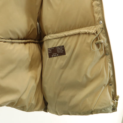 MONCLER Raccoon Fur Trim Down Jacket Beige