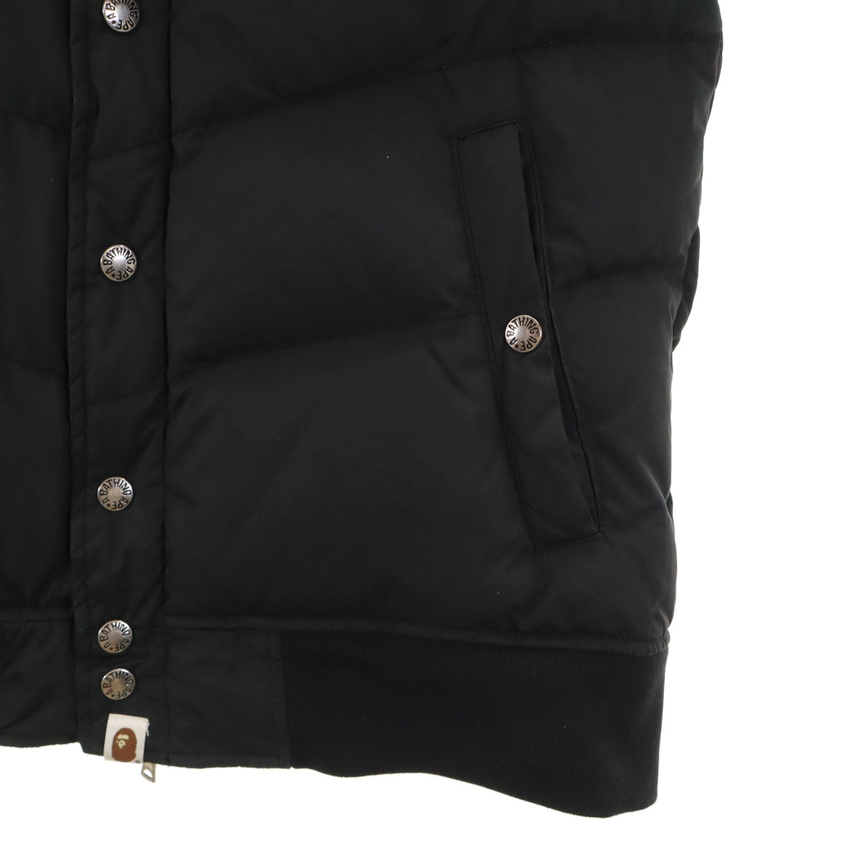 BAPE Black Down Jacket Size M