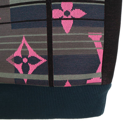 LOUIS VUITTON Monogram Jacquard Sweatshirt Charcoal Size M