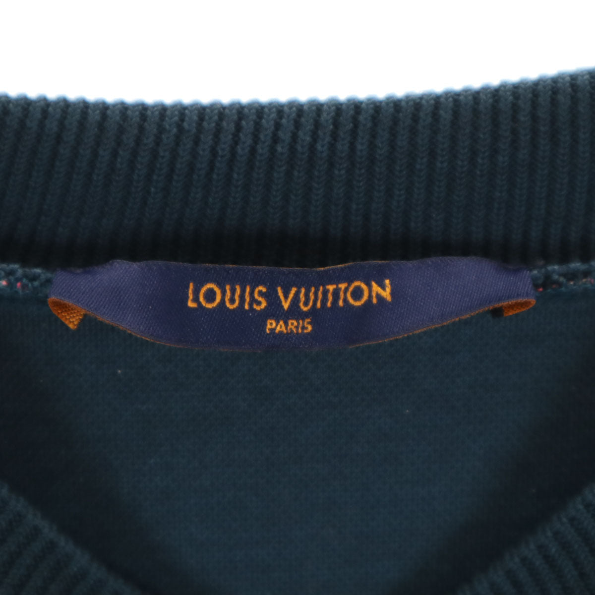 LOUIS VUITTON Monogram Jacquard Sweatshirt Charcoal Size M