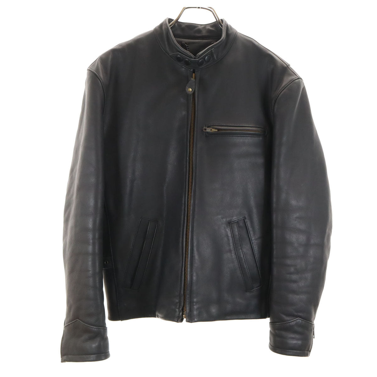 HARLEY DAVIDSON Leather Single Rider Jacket Black Size 36