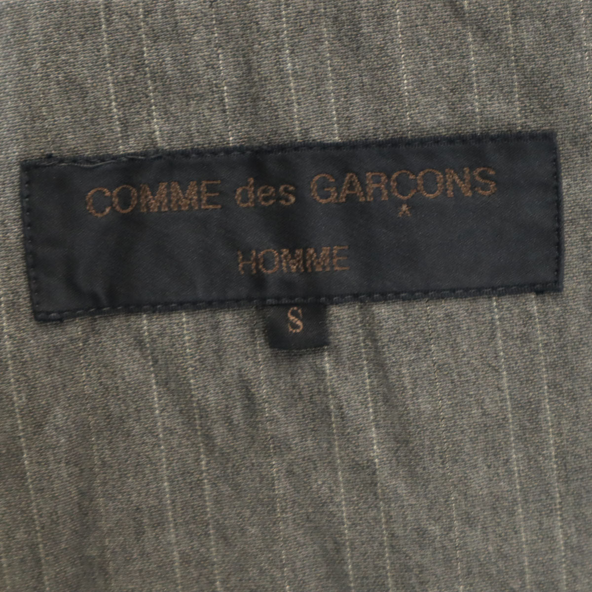 COMME des GARCONS HOMME 80s Stripe Blazer Gray Size S